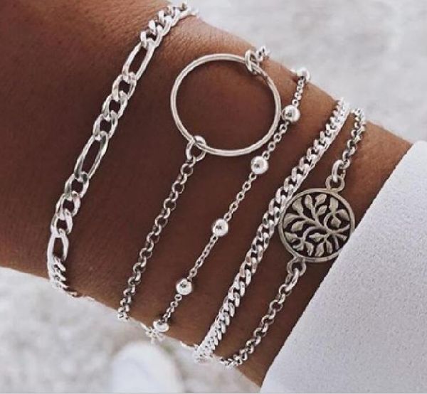 vintage charm 5 pcs/set women's fashion hollow circle bead chain silver bracelet set chain bracelet party jewelry wholesale, Golden;silver
vintage charm 5 pcs/set women's fashion hollow circle bead chain silver bracelet set chain bracelet party jewelry wholesale, Golden;silver
