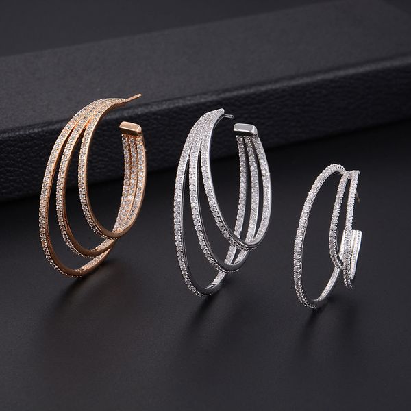 godki big 3rows circle full mirco paved microl zirconia women bridal dress wedding everyday earring fashion jewelry, Silver
godki big 3rows circle full mirco paved microl zirconia women bridal dress wedding everyday earring fashion jewelry, Silver