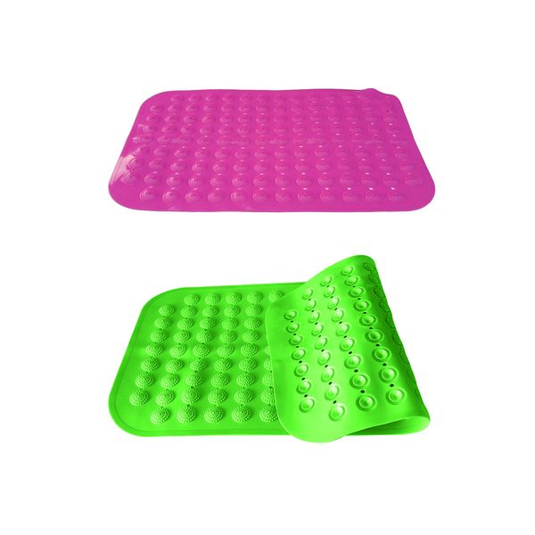 2pcs no-slip rubber shower mat bathroom mat w/ suction cup strong suction
2pcs no-slip rubber shower mat bathroom mat w/ suction cup strong suction