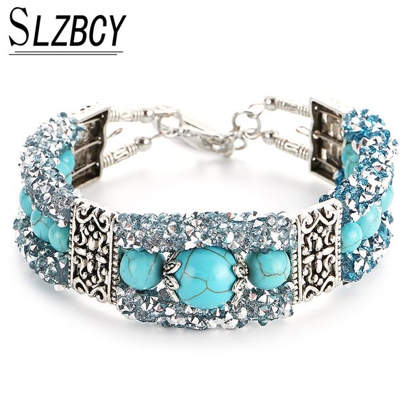 bohemia multilayer rhinestone natural stone strand bracelets bangles vintage steel wire wrap bracelet for women party jewelry, Golden;silver
bohemia multilayer rhinestone natural stone strand bracelets bangles vintage steel wire wrap bracelet for women party jewelry, Golden;silver