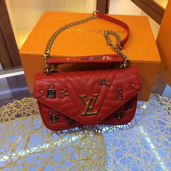 w13 the latest french high-end brand women's wear one-shoulder bag classic charm exquisite fashion design party delivery m53931, Black;red
w13 the latest french high-end brand women's wear one-shoulder bag classic charm exquisite fashion design party delivery m53931, Black;red