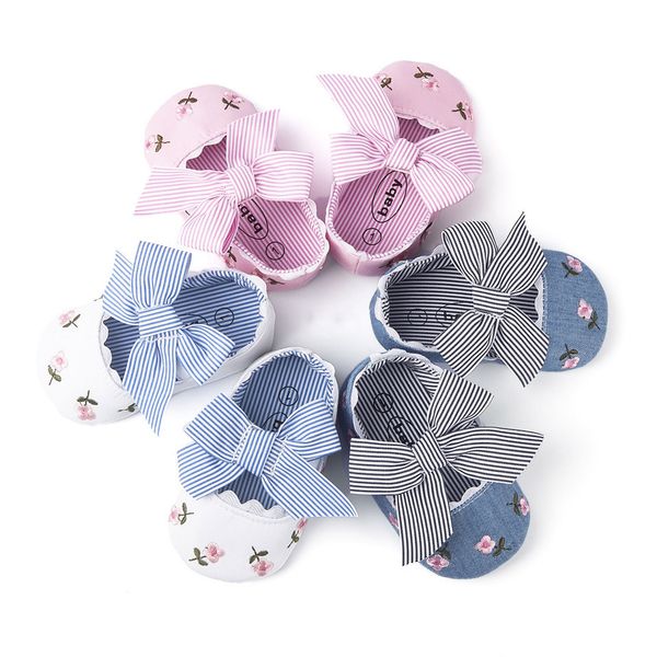 Floral Embroidery Baby Shoes For Newborn Baby Girl Striped Bow First Walker Soft Soles Cute Toddler Anti-Slip Princess Shoe
Floral Embroidery Baby Shoes For Newborn Baby Girl Striped Bow First Walker Soft Soles Cute Toddler Anti-Slip Princess Shoe