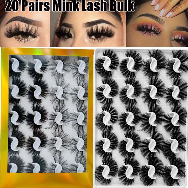 new 20 pairs/boxed 25mm mixed styles 3d mink false eyelashes natural long lashes handmade wispies bushy fluffy eye makeup tools
new 20 pairs/boxed 25mm mixed styles 3d mink false eyelashes natural long lashes handmade wispies bushy fluffy eye makeup tools