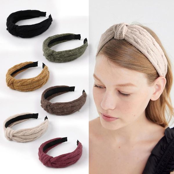 western style women solid tie knitted headband hairpin head hoop knot sweet girls hair headband diademas para el pelo mujer, Brown
western style women solid tie knitted headband hairpin head hoop knot sweet girls hair headband diademas para el pelo mujer, Brown
