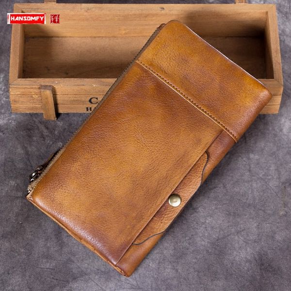 vintage leather purse men's wallet retro large capacity clutch bag thin card holder phone wallets men full-grain leather cowhide, Red;black
vintage leather purse men's wallet retro large capacity clutch bag thin card holder phone wallets men full-grain leather cowhide, Red;black