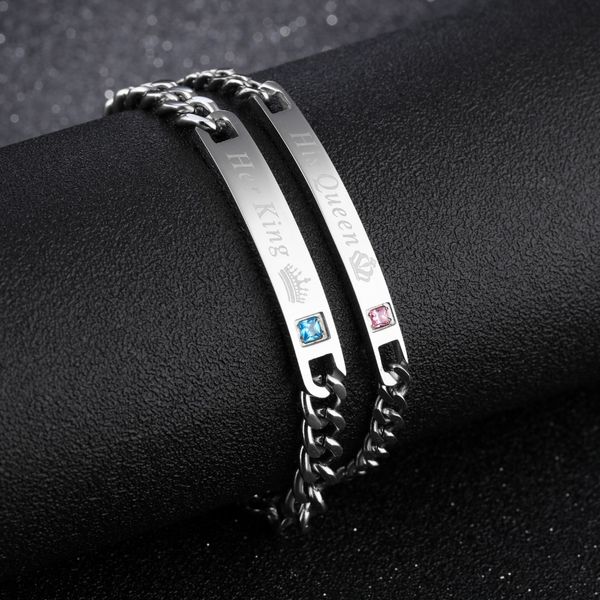 queen66 2020 hot sale king queen id браслеты для женщин мужчин белый цвет корона дизайн синий cz шарм браслет подарок на день святого валент, Black
queen66 2020 hot sale king queen id браслеты для женщин мужчин белый цвет корона дизайн синий cz шарм браслет подарок на день святого валент, Black
