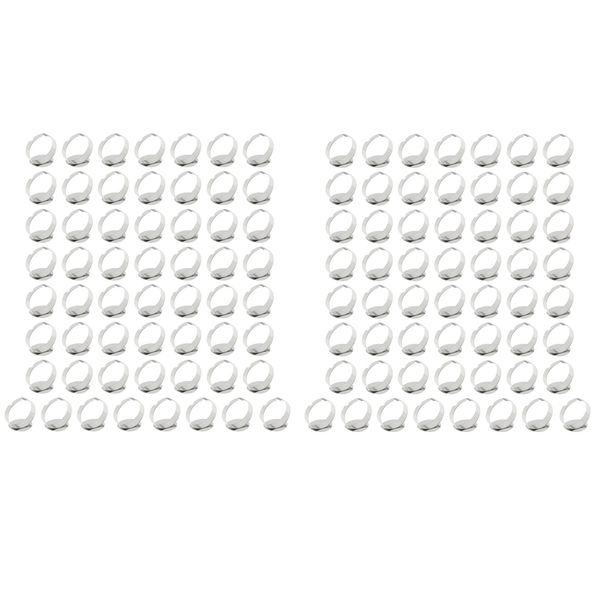 100pcs silver round blank ring base fit cabochons for diy jewelry making, Golden;silver
100pcs silver round blank ring base fit cabochons for diy jewelry making, Golden;silver