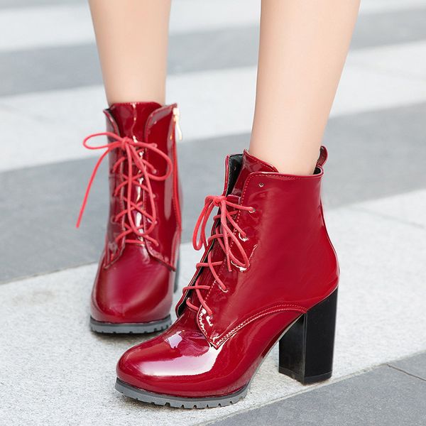 boots wine red black blue autumn 2021 motorcycle riding ankle female block high heels lacing shoes women footwear
boots wine red black blue autumn 2021 motorcycle riding ankle female block high heels lacing shoes women footwear