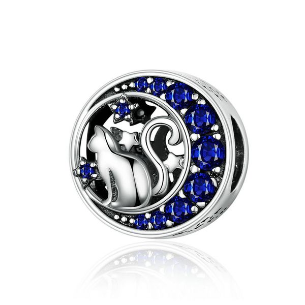 мода синий cz 925 sterling silver moon cat круглый бисера шарм fit змея цепи браслет pave установка fit pandora, Black
мода синий cz 925 sterling silver moon cat круглый бисера шарм fit змея цепи браслет pave установка fit pandora, Black