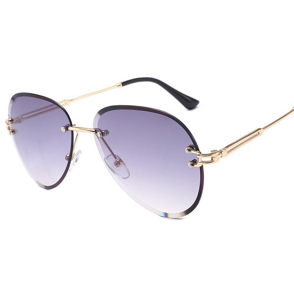 aviation sunglasses women brand retro rimless gradient sun glasses ladies cutting lens metal eyeglasses uv400, White;black
aviation sunglasses women brand retro rimless gradient sun glasses ladies cutting lens metal eyeglasses uv400, White;black