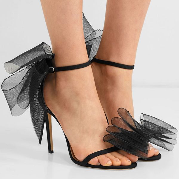 satin shoes woman sweet big bow knot elegant ankle strap party shoes black high heels white wedding open toe
satin shoes woman sweet big bow knot elegant ankle strap party shoes black high heels white wedding open toe