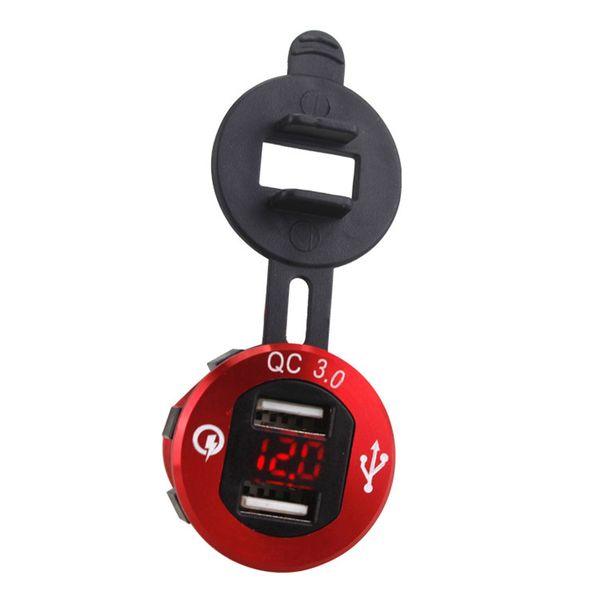 new qc 3.0 12v/24v usb car motorcycle phone charger socket plug metal quick charging charger 3100ma 30*30*25mm
new qc 3.0 12v/24v usb car motorcycle phone charger socket plug metal quick charging charger 3100ma 30*30*25mm