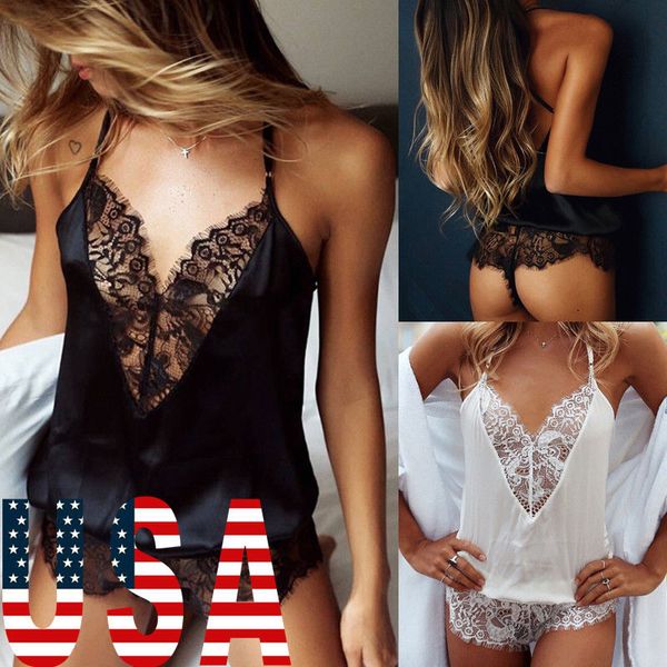 summer new women v neck lace up bandage sleeveless bodysuit leotard lingerie romper pajama sets fashion, Blue;gray
summer new women v neck lace up bandage sleeveless bodysuit leotard lingerie romper pajama sets fashion, Blue;gray