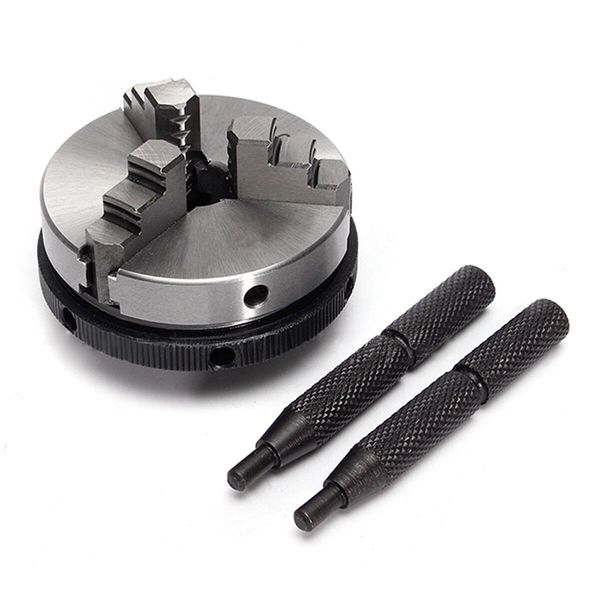 

k01-63/65/m14 3 jaw lathe chuck manual self-centering mini metal lathe chuck tool accessories tool with 2pcs lock rod cnim hot