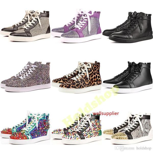designer 2019 brand studded spikes flats shoes red bottoms shoes luxury mens womens party lovers genuine leather sneakers 35-47
designer 2019 brand studded spikes flats shoes red bottoms shoes luxury mens womens party lovers genuine leather sneakers 35-47