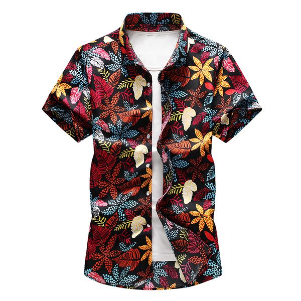 2020 summer printed flower short sleeve shirts men streetwear harajuku hawaiian casual fashion beach shirts men, White;black
2020 summer printed flower short sleeve shirts men streetwear harajuku hawaiian casual fashion beach shirts men, White;black