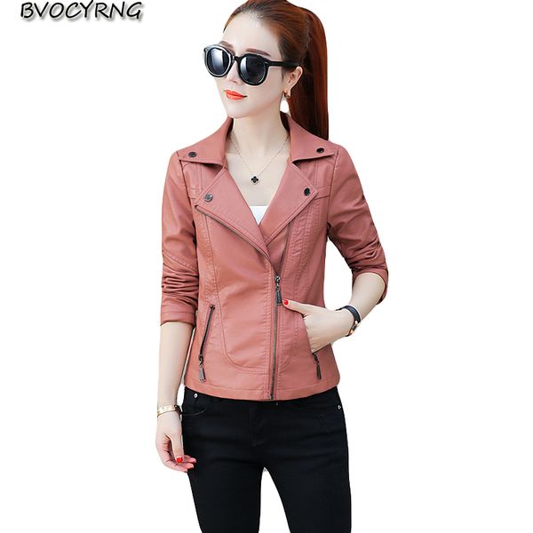 new spring autumn women's leather jacket short slim coat female fashion pu leather outerwear lapel big size 3xl women k0940, Black
new spring autumn women's leather jacket short slim coat female fashion pu leather outerwear lapel big size 3xl women k0940, Black