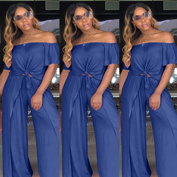 a8034 european and american fashion word collar explosion loose solid color split suit, White
a8034 european and american fashion word collar explosion loose solid color split suit, White