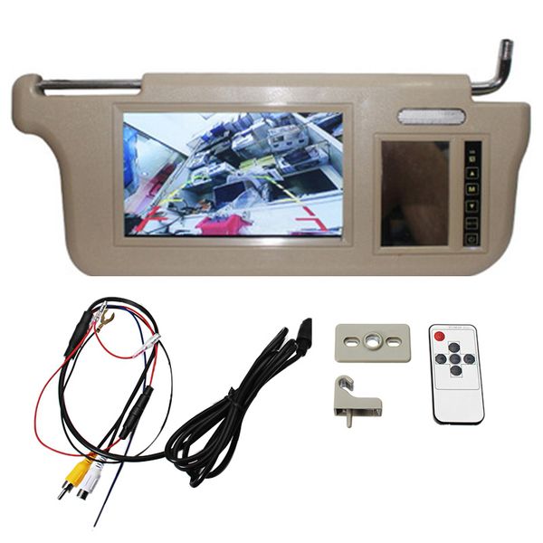 7 inch car sun visor mirror screen lcd monitor dc 12v beige interior mirror screen right side for av1 av2 player camera
7 inch car sun visor mirror screen lcd monitor dc 12v beige interior mirror screen right side for av1 av2 player camera