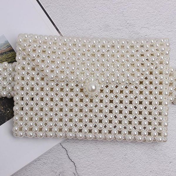 fashion wild tide waist pack new woven pearl small bag female mini purse elastic waist belt a756
fashion wild tide waist pack new woven pearl small bag female mini purse elastic waist belt a756