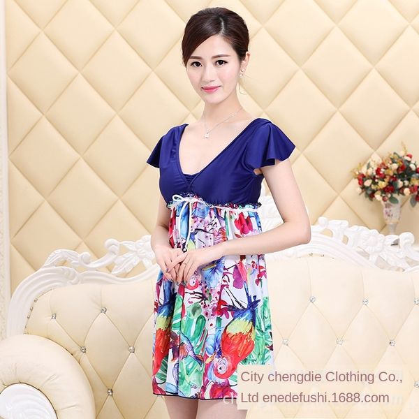 women's middle-aged and elderly large slim skirt size plus fat printing women's split slim skirt swimsuit mother's swimsuit, White;black
women's middle-aged and elderly large slim skirt size plus fat printing women's split slim skirt swimsuit mother's swimsuit, White;black