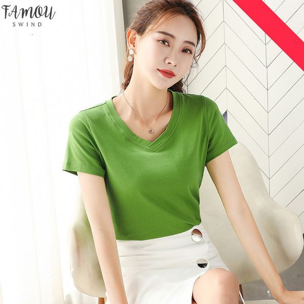 mrmt 2020 brand new womens t shirt solid color slim and simple t shirt for female short sleeve leisure v tshirt, White
mrmt 2020 brand new womens t shirt solid color slim and simple t shirt for female short sleeve leisure v tshirt, White