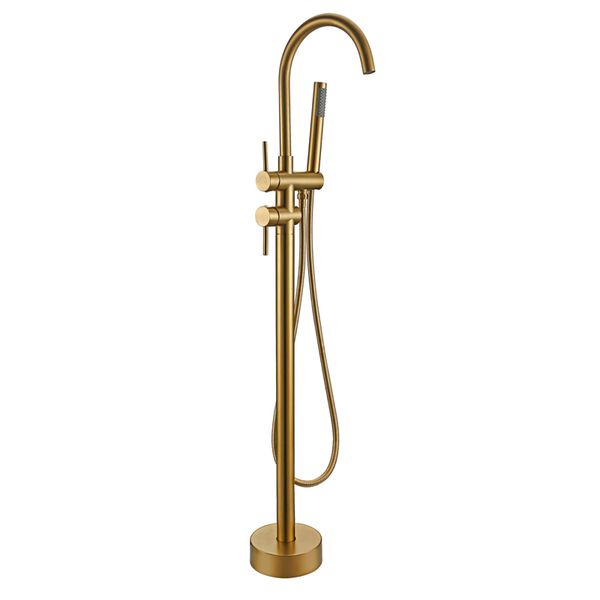 round brushed old gold bathtub mxier taps high rise round tanding spout shower faucet bath mixer tap floor mounted
round brushed old gold bathtub mxier taps high rise round tanding spout shower faucet bath mixer tap floor mounted
