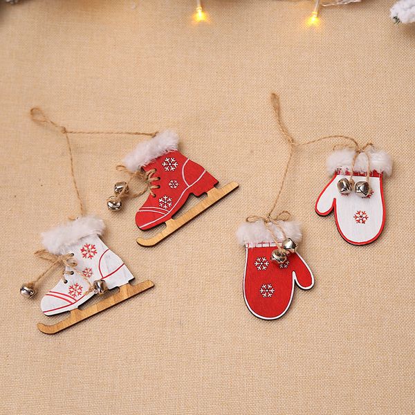 2pcs/set wooden snowflake gloves sleigh bells hanging pendant christmas tree decoration ornaments christmas decorations for home
2pcs/set wooden snowflake gloves sleigh bells hanging pendant christmas tree decoration ornaments christmas decorations for home