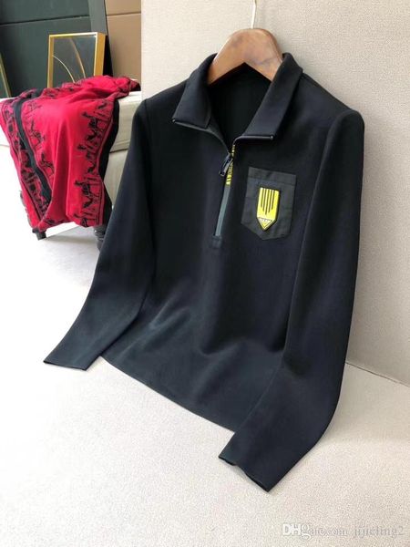 2019 fall new fashion mens designer badge decoration sweatshirts jumpers ~ mens chinese size jumper, Black
2019 fall new fashion mens designer badge decoration sweatshirts jumpers ~ mens chinese size jumper, Black