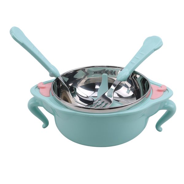 children's tableware stainless steel anti-drop bowl sucker bowl food supplement bowl spoon pink green 4 piece set
children's tableware stainless steel anti-drop bowl sucker bowl food supplement bowl spoon pink green 4 piece set