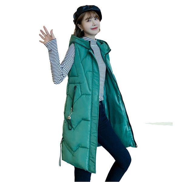 winter waistcoat long vest women waistcoats 2019 female sleeveless jacket hood warm long vest jacket colete feminino plus size, Black;white
winter waistcoat long vest women waistcoats 2019 female sleeveless jacket hood warm long vest jacket colete feminino plus size, Black;white