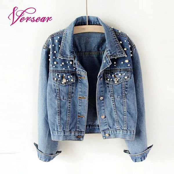 versear women short denim jackets pearl beading beads button long sleeve vintage casual jean jacket coat bomber outfit plus size, Black;brown
versear women short denim jackets pearl beading beads button long sleeve vintage casual jean jacket coat bomber outfit plus size, Black;brown
