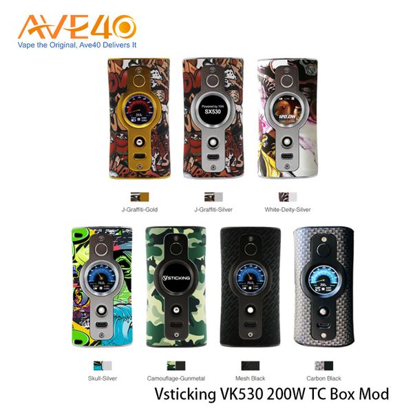 Vsticking VK530 200W TC Box Mod 1,3-дюймовый TFT-экран Совместимо с двойной батареей 18650 100% оригинал
Vsticking VK530 200W TC Box Mod 1,3-дюймовый TFT-экран Совместимо с двойной батареей 18650 100% оригинал