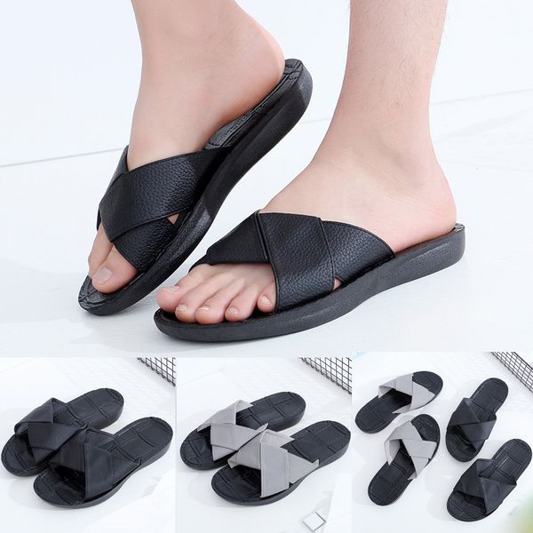 perimedes new arrival summer men's cross-strap slippers open toe sandals non-slip flat beach slippers zapatos de hombre ayakkab, Black
perimedes new arrival summer men's cross-strap slippers open toe sandals non-slip flat beach slippers zapatos de hombre ayakkab, Black