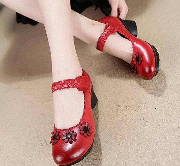 2019 women's shoes in spring and autumn with new style middle heel coarse heel round head flower@asd693, Black
2019 women's shoes in spring and autumn with new style middle heel coarse heel round head flower@asd693, Black