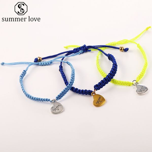 2020 colorful thread bracelet heart mom charm bracelets for women handmade braided rope friendship jewelry lucky adjustable fashion new-z, Black
2020 colorful thread bracelet heart mom charm bracelets for women handmade braided rope friendship jewelry lucky adjustable fashion new-z, Black