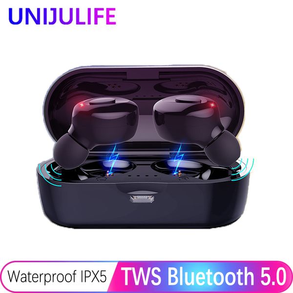 bluetooth earphones true wireless headphones 5.0 tws in-ear earbuds ipx5 waterproof mini headset 3d stereo sound sport earpiece, Blue;gray
bluetooth earphones true wireless headphones 5.0 tws in-ear earbuds ipx5 waterproof mini headset 3d stereo sound sport earpiece, Blue;gray