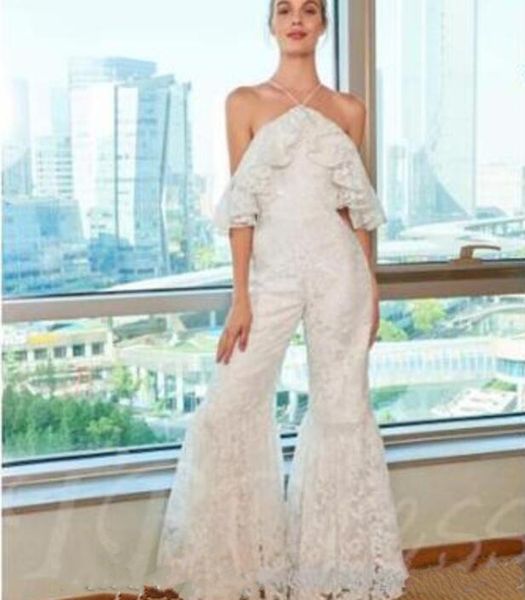 2019 new elegant pant suits straps long lace mother of the bride dress split front jumpsuit formal guest evening wear gowns, Black;red
2019 new elegant pant suits straps long lace mother of the bride dress split front jumpsuit formal guest evening wear gowns, Black;red