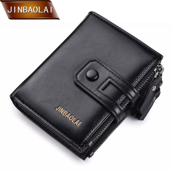 jinbaola men wallet brand wallet double zipper&hasp design small male short card holder coin purse carteira, Red;black
jinbaola men wallet brand wallet double zipper&hasp design small male short card holder coin purse carteira, Red;black