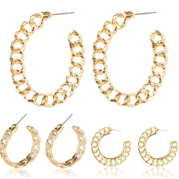 women gold hoop earrings chain hypoallergenic designer ear rings fashion jewelry girls hollow out earrings sale, Golden;silver
women gold hoop earrings chain hypoallergenic designer ear rings fashion jewelry girls hollow out earrings sale, Golden;silver