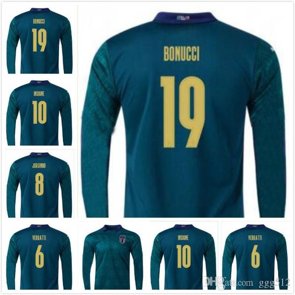 long sleeve 2019 2020 italy soccer jersey away white barella sensi insigne 19 20 renaissance chiellini belotti football shirts, Black;yellow
long sleeve 2019 2020 italy soccer jersey away white barella sensi insigne 19 20 renaissance chiellini belotti football shirts, Black;yellow