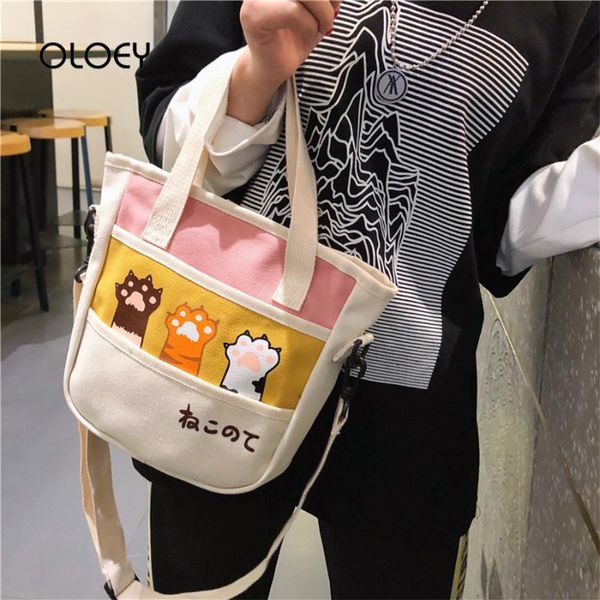 2019 new korean ins canvas shoulder bag women's handbags chic cute cat printing crossbody bags for teenage girls lady
2019 new korean ins canvas shoulder bag women's handbags chic cute cat printing crossbody bags for teenage girls lady