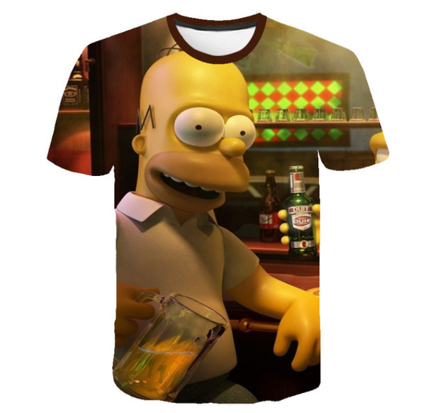 2019 cartoon character simpson t shirt men women funny 3d print summer short sleeve o neck crewneck casual a232, White;black
2019 cartoon character simpson t shirt men women funny 3d print summer short sleeve o neck crewneck casual a232, White;black