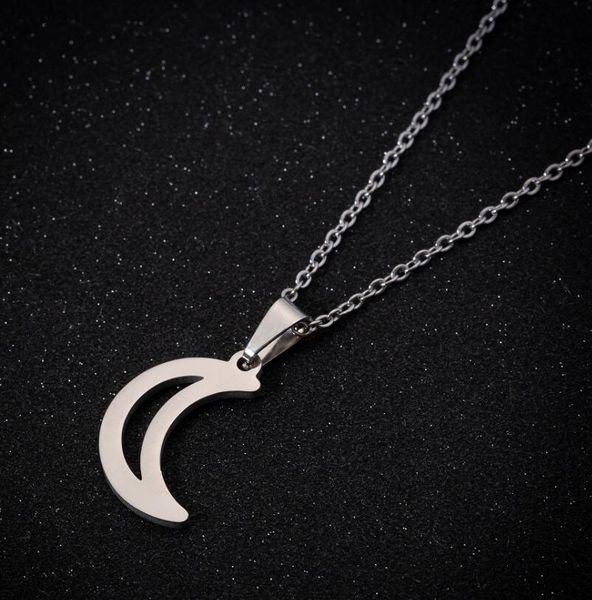 hfarich classical hollow moon chain necklaces for valentines dainty stainless steel crescent month pendant women daily wear, Silver
hfarich classical hollow moon chain necklaces for valentines dainty stainless steel crescent month pendant women daily wear, Silver