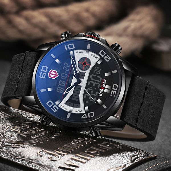 original men watch kademan new tech series sport watch 3atm led display wristwatch casual leather clock relogio masculino, Slivery;brown
original men watch kademan new tech series sport watch 3atm led display wristwatch casual leather clock relogio masculino, Slivery;brown