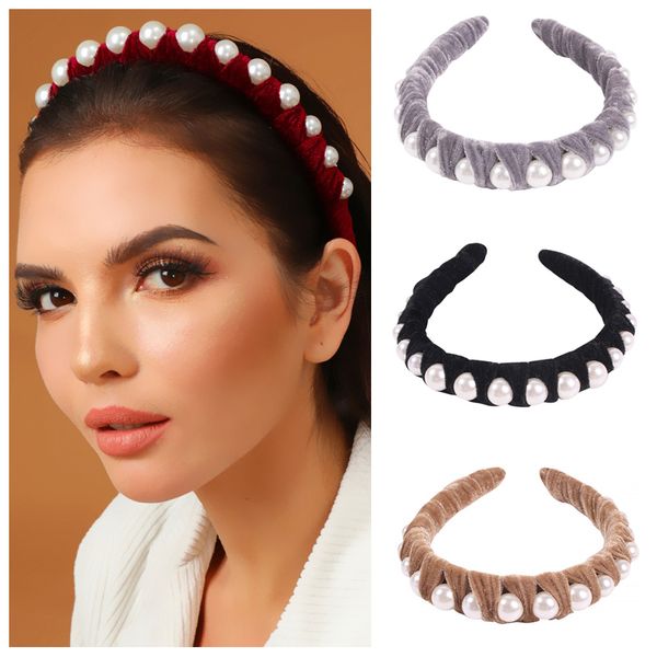 Korean Velvet Pearl Headband Women Knot Bezel Hair Loop Hairbands Headwear 2019 New Fashion Headpiece Hair Accessories Gifts
Korean Velvet Pearl Headband Women Knot Bezel Hair Loop Hairbands Headwear 2019 New Fashion Headpiece Hair Accessories Gifts