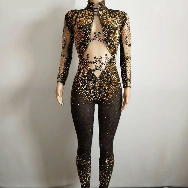Female Sexy Jumpsuit Nightclub Pole Dance Clothing Bar Party DJ Singer Costume Sparkly Crystals Stretch Skinny Festival Bodysuit
Female Sexy Jumpsuit Nightclub Pole Dance Clothing Bar Party DJ Singer Costume Sparkly Crystals Stretch Skinny Festival Bodysuit