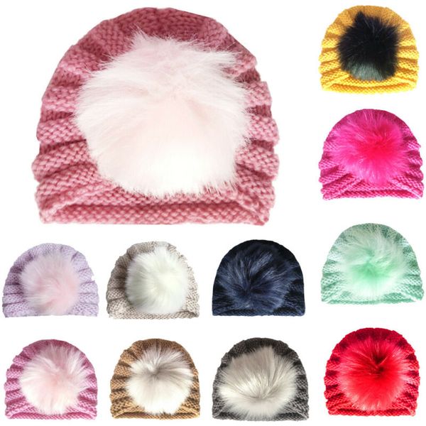 1pcs new toddler kids baby girls boys turban beanie hats warm winter knit beanie artificial fur pom bobble cotton hat cap, Yellow
1pcs new toddler kids baby girls boys turban beanie hats warm winter knit beanie artificial fur pom bobble cotton hat cap, Yellow
