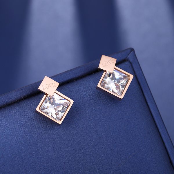 double rhombus stainless steel stud earring cubic zircon cz rose gold color geometric square ear studs gifts for women 2019, Golden;silver
double rhombus stainless steel stud earring cubic zircon cz rose gold color geometric square ear studs gifts for women 2019, Golden;silver