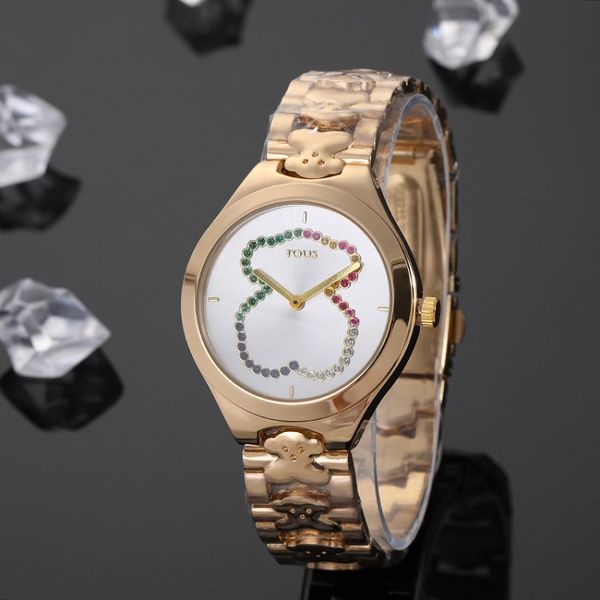 five colours designer watches luxury watches men and women 35mm quartz watch tous brand contracted style fashion accessories, Slivery;brown
five colours designer watches luxury watches men and women 35mm quartz watch tous brand contracted style fashion accessories, Slivery;brown